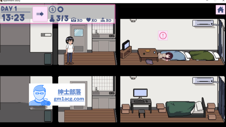 图片[3]-【互动SLG/中文/全动态】[像素风]Flat Story-公寓物語 DL官方中文版【新作/150M】 
