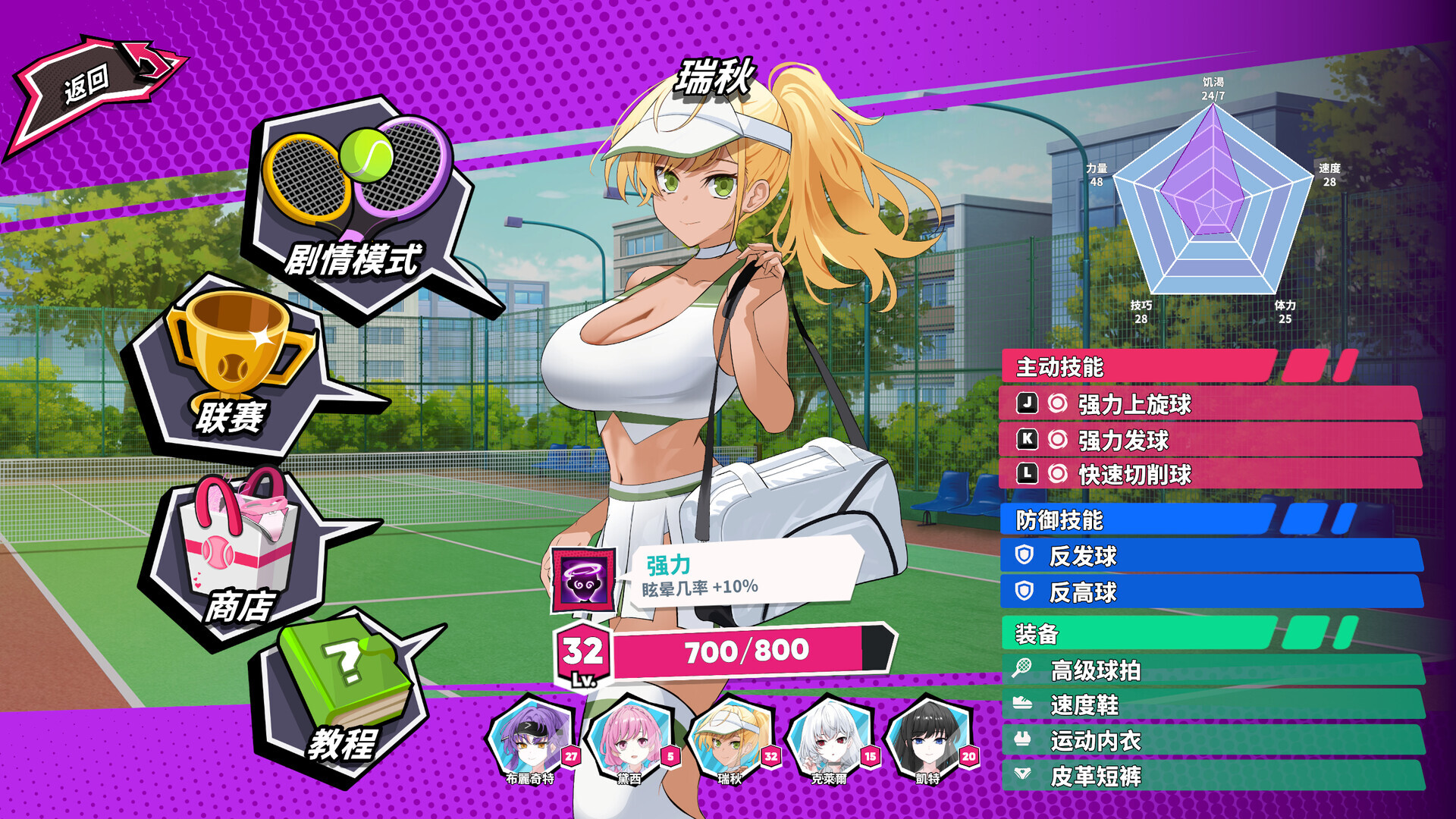 图片[2]-【亚洲风SLG/动态/PC】网球天使 TENNIS ANGELS EX STEAM官方中文步兵版 [PC] 