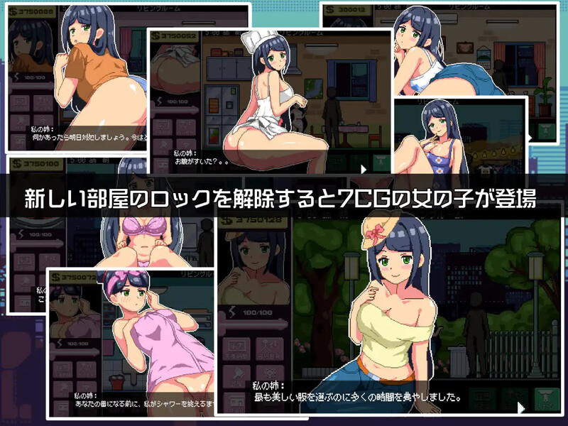图片[3]-【养成SLG/日常生活/像素全动态/PC】与姐姐同住 V1.0 机翻汉化【400MB】 