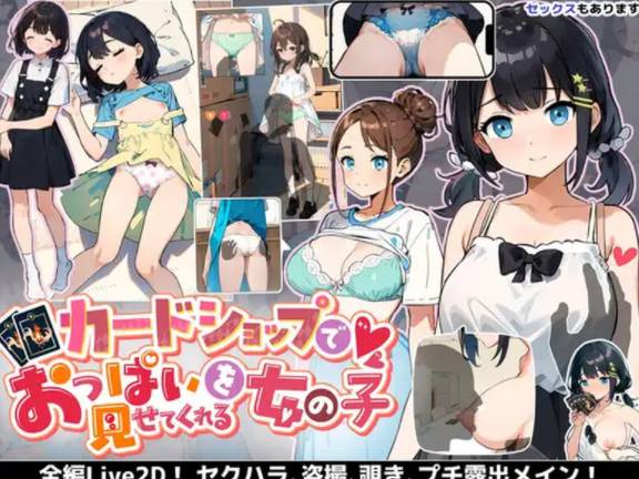 图片[1]-【SLG/互动/8月新作】在卡牌店里展示胸部的女生（カードショッ… [PC+1.7G] 